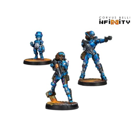 Infinity: Indigo Spec-Ops - miniaturas de PanOceanía.