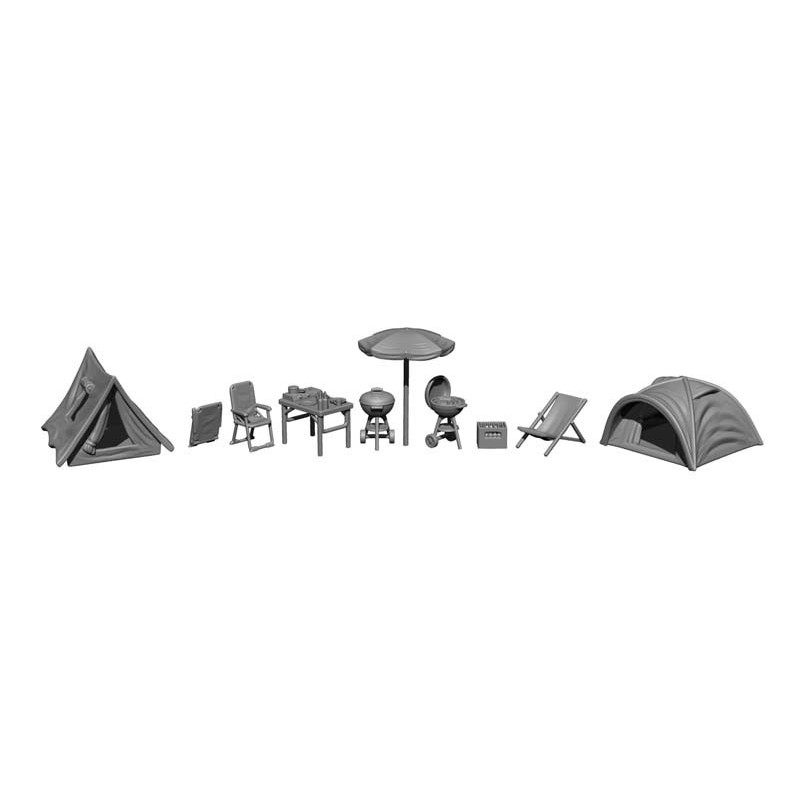 Kit 3D "No acampamento". Kit 3D "No acampamento".