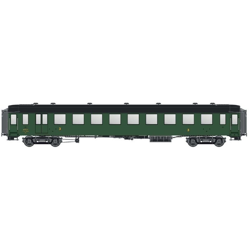 Coche de 3ª clase OCEM C10myfi 36, SNCF.
