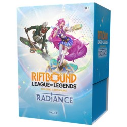 Riftbound: Radiance Vault - sobres, runas y fichas de League of Legends.