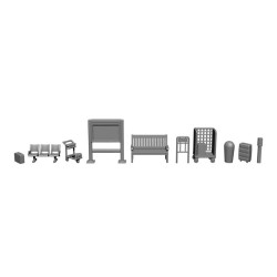 Kit 3D "Estación y andén".