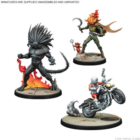 Marvel Crisis Protocol: Blackheart, Jack O’Lantern et Orb - extension miniature. Marvel Crisis Protocol: Blackheart, Jack O’Lantern et Orb - extension miniature.