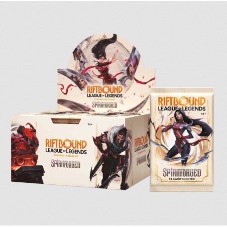 Riftbound: Spiritforged: Display de 24 sobres del TCG de League of Legends. Riftbound: Spiritforged: Display de 24 sobres del TCG de League of Legends.