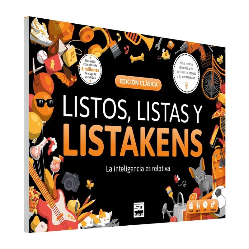 Juego de palabras Listos, listas y listakens clasico.