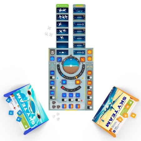 Sky Team: juego de mesa cooperativo de aviación para dos jugadores.