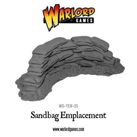 Emplazamiento de sacos de arena.