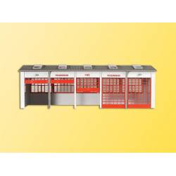 Garagem para bombeiros.