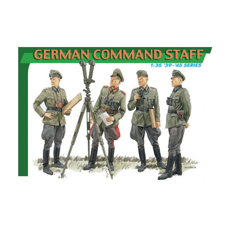 Oficiales alemanes inspeccionando el frente. DRAGON 6213