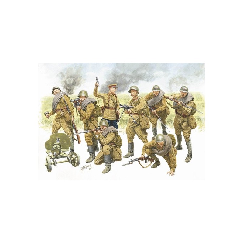 Infantería del Ejército Rojo. ZVEZDA 3526