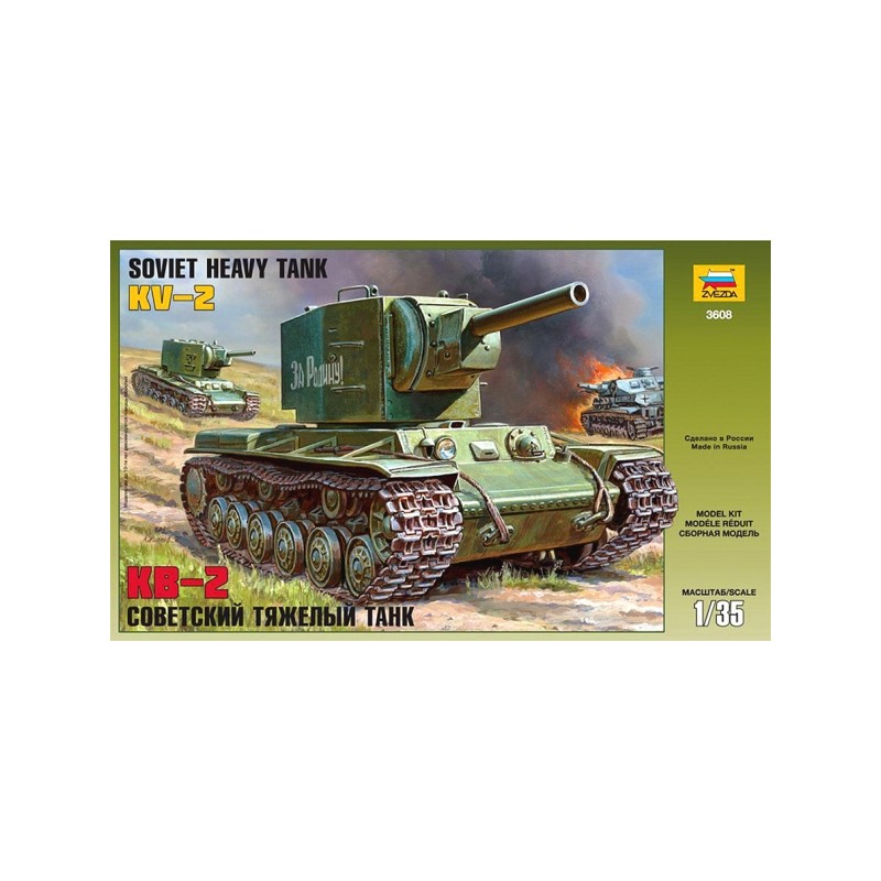 KV-2 soviet heay tank. ZVEZDA 3608 KV-2 soviet heay tank. ZVEZDA 3608