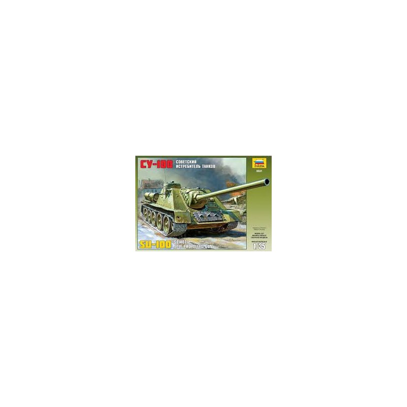 Cañón autopropulsado SU-100. ZVEZDA 3531