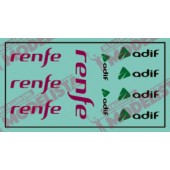 Logotipos de Renfe y Adif. ETM 9006
