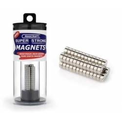 Magneti circolari. 6,4 x 2,5 mm (x50).
