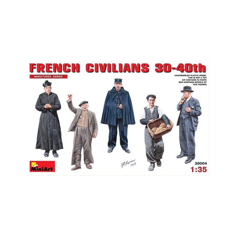 Civiles franceses. MINIART 38004 Civiles franceses. MINIART 38004