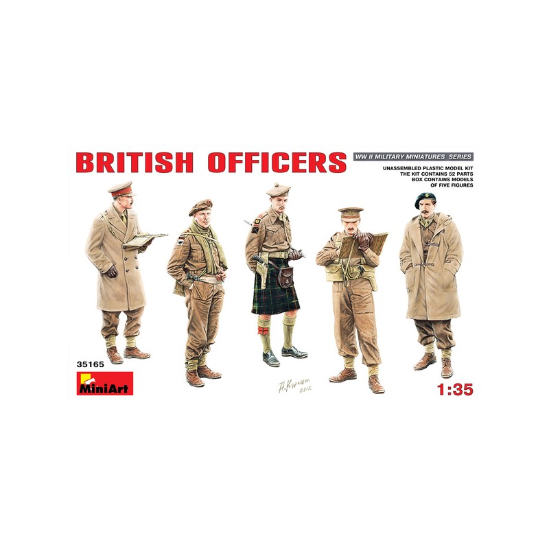 Oficiales británicos. MINIART 35165