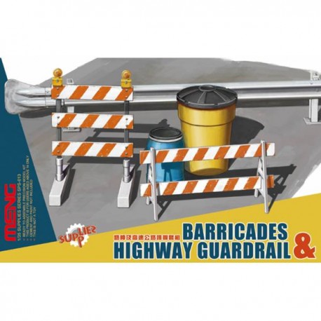 Barricades and highway guardrail. MENG SPS-013