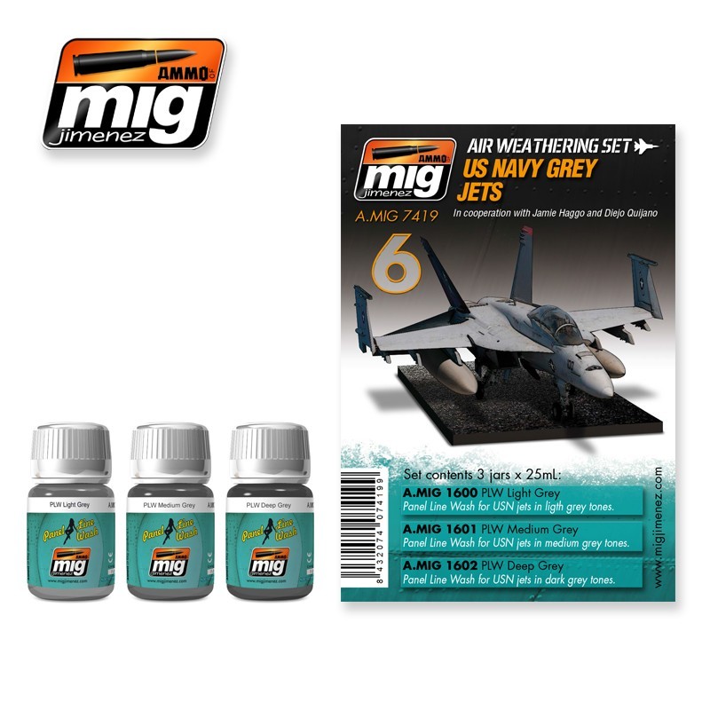 Set para reactores grises de la US Navy. AMIG 7419 Set para reactores grises de la US Navy. AMIG 7419