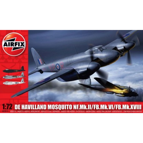 De Havilland Mosquito MkII/VI/XVIII. AIRFIX A03019