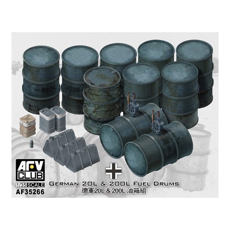 German fuel drums. AFV CLUB 35266