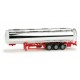 Chromium plated foodtank trailer. HERPA 076180