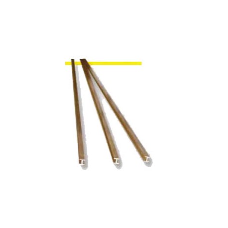 Brass profile H. 2,5 x 2,5 mm. HIRSCH 702525