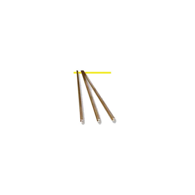 Brass profile H. 3,5 x 3,5 mm. HIRSCH 703535