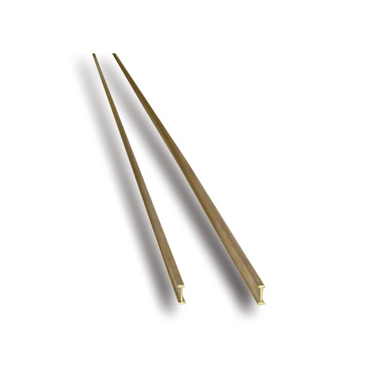 Perfil de latón en "I" 3 x 1,5 mm. HIRSCH 40027