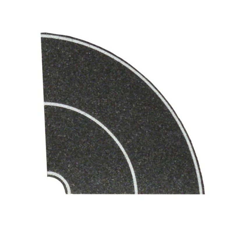 Tramos de curva, asfalto. HEKI 6580