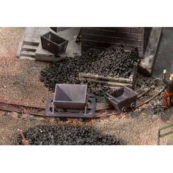 Trolleys and mining carts.