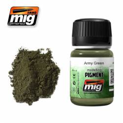 Pigmento verde do exército. 35 ml.
