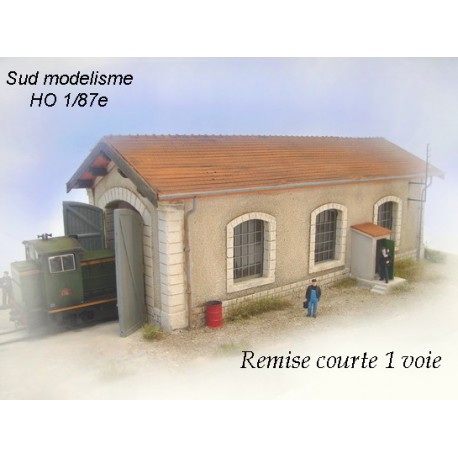 One door locomotive shed. PN SUD MODELISME 8795