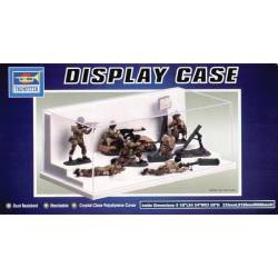 Display case with ladders.