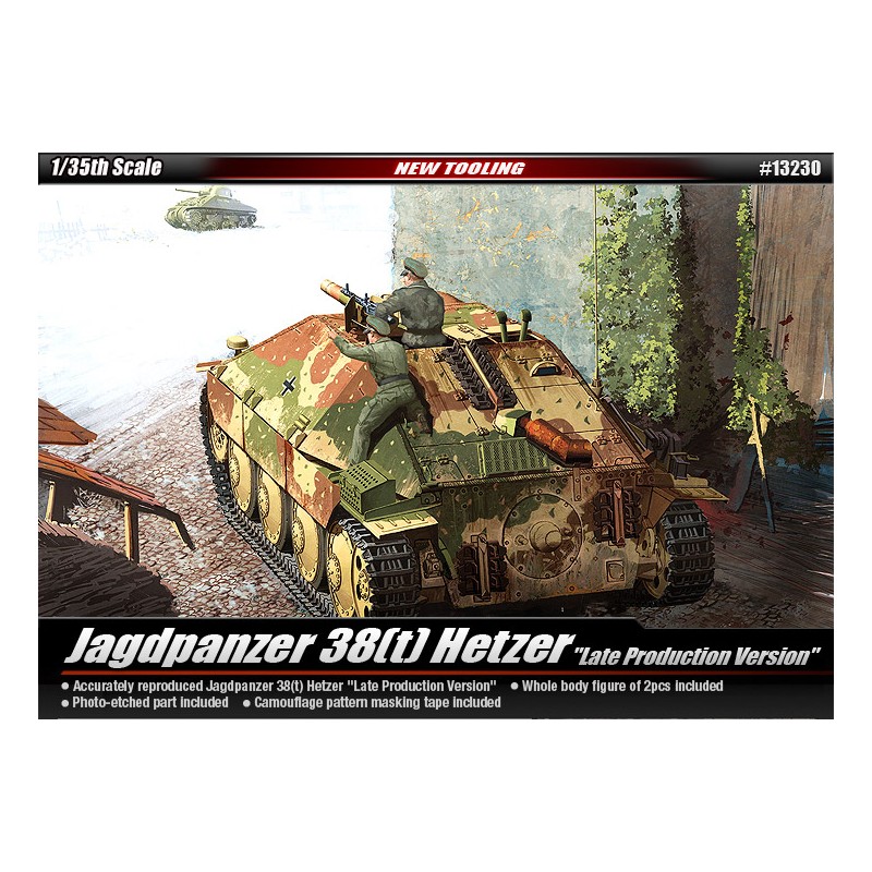 Jagdpanzer 38t Hetzer, "Late version". ACADEMY 13230