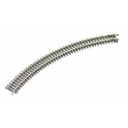 Rayon de voie double incurvé 263 mm.
