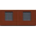 Muros de ladrillo con ventanas. DPM 60105