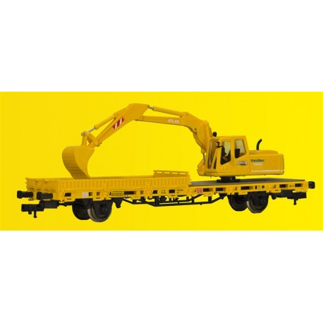 Plataforma baja con excavadora. KIBRI 26250