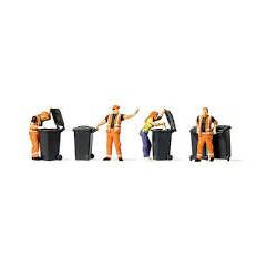 Refuse collection scarecrow.