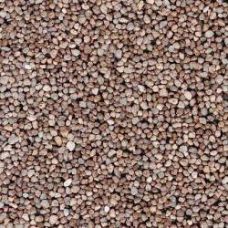 Brown gravel.