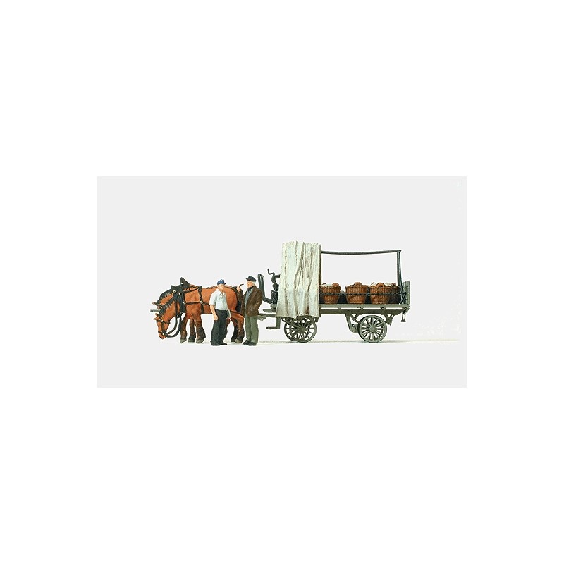 Farm wagon with load. PREISER 30449 Farm wagon with load. PREISER 30449