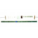 Universal led lighting kit for 4-axled wagons. ROCO 40420