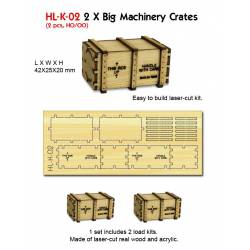 Wooden crates.