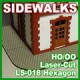 Sidewalks, hexagon. PROSES LS-018