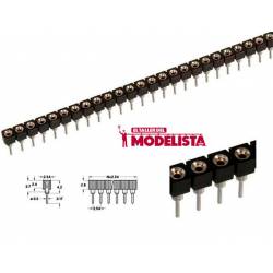 40-pin strip 2.54 round female header connector.