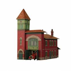 Caserne de pompiers.