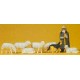 Shepherd with sheep. PREISER 14160