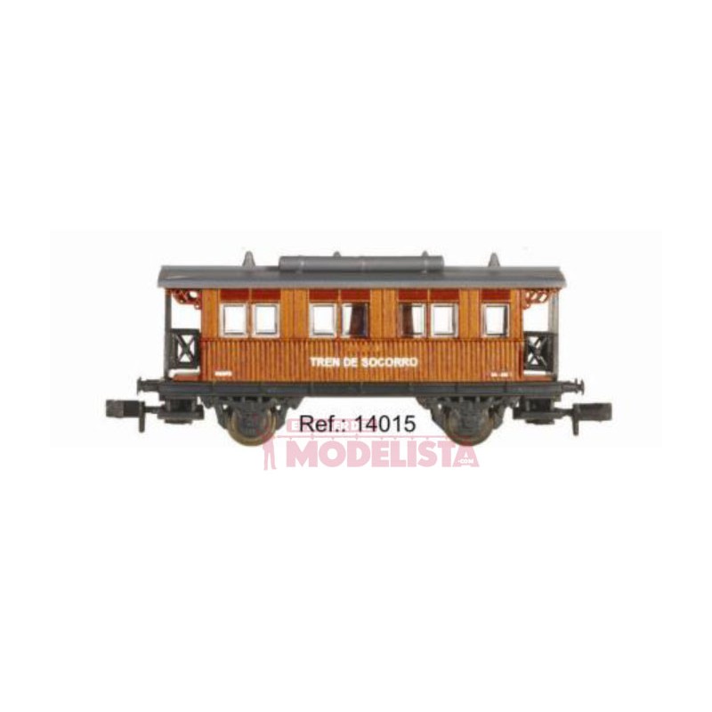 Coche de madera "Tren Socorro", RENFE. IBERTREN 14015 Coche de madera "Tren Socorro", RENFE. IBERTREN 14015