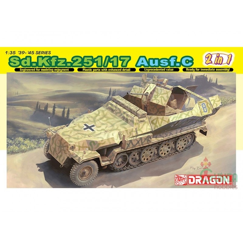 German Sd.Kfz. 251/17 Ausf.C. DRAGON 6592 German Sd.Kfz. 251/17 Ausf.C. DRAGON 6592