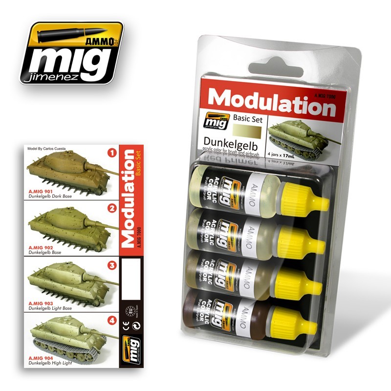 Dunkelgelb modulation set. AMIG 7000 Dunkelgelb modulation set. AMIG 7000