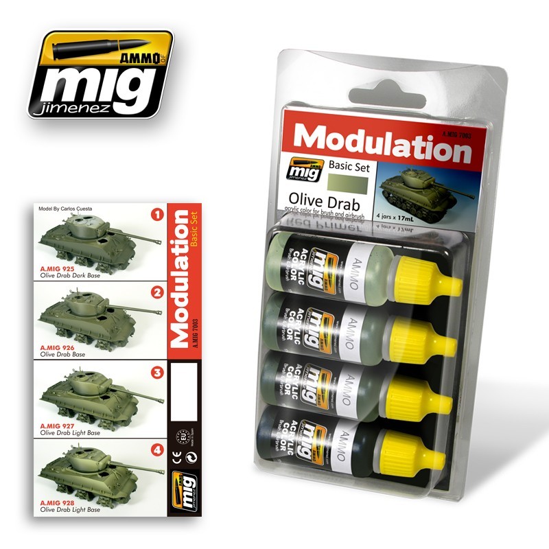 Set de modulación olive drab. AMIG 7003 Set de modulación olive drab. AMIG 7003