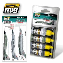 MIG & SU grey and green fighters color set.